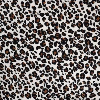 Viskose Twill Animalprint auf Sand